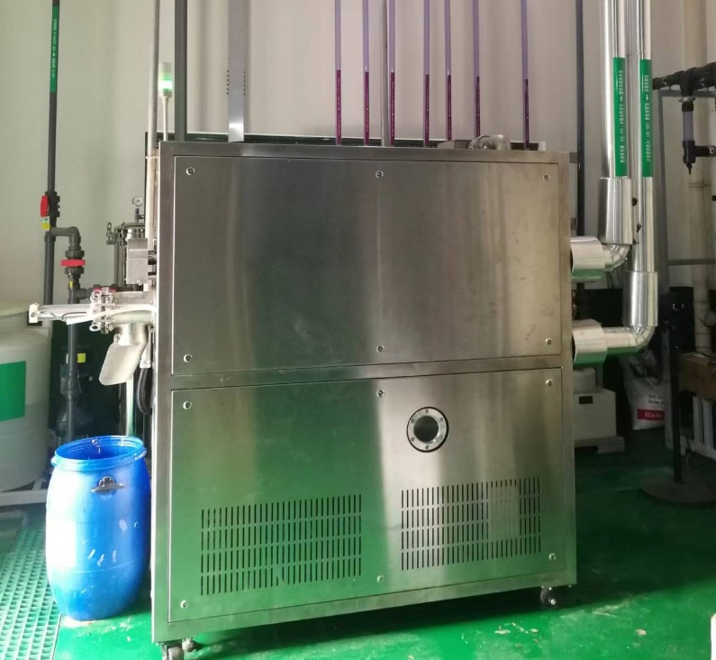阿克苏县无锡某电子汽车有限公司ZQ-JJ-1T蒸汽低温结晶蒸发设备制程废液案例